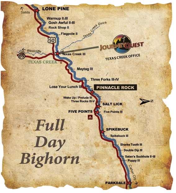 Full Day Bighorn Sheep Canyon Arkansas River Map